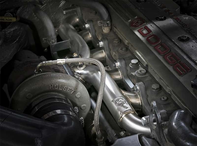 aFe — aFe Twisted Steel Header Turbo Manifold (T3) 98.5-02 Dodge Diesel Trucks L6 5.9L (td)
Exhaust Manifold - view 2