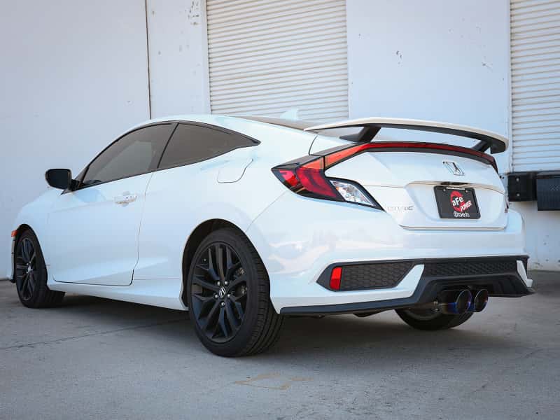 aFe — aFe Takeda 2.5in 304SS Cat-Back Exhaust System 17-20 Honda Civic SI Coupe L4-1.5L (t) - BL Flame Tip
Cat-Back Exhaust - view 4