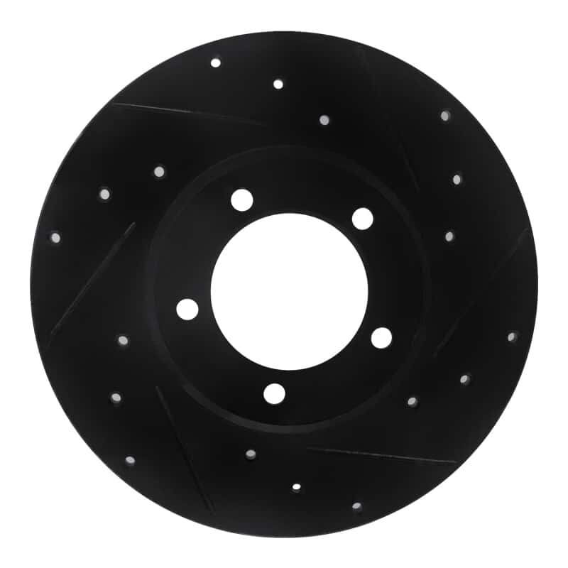 R1 Concepts — R1 75-83 Toyota Pickup Front Right Drilled & Slotted Black Brake Rotor
R1 Brake Rotor Drill - view 1