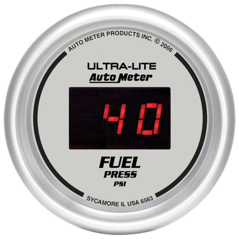 AutoMeter — Autometer Ultra-Lite 52MM 5-100 PSI Digital Fuel Pressure Gauge
2-1/16" FUEL PRESS, - view 1