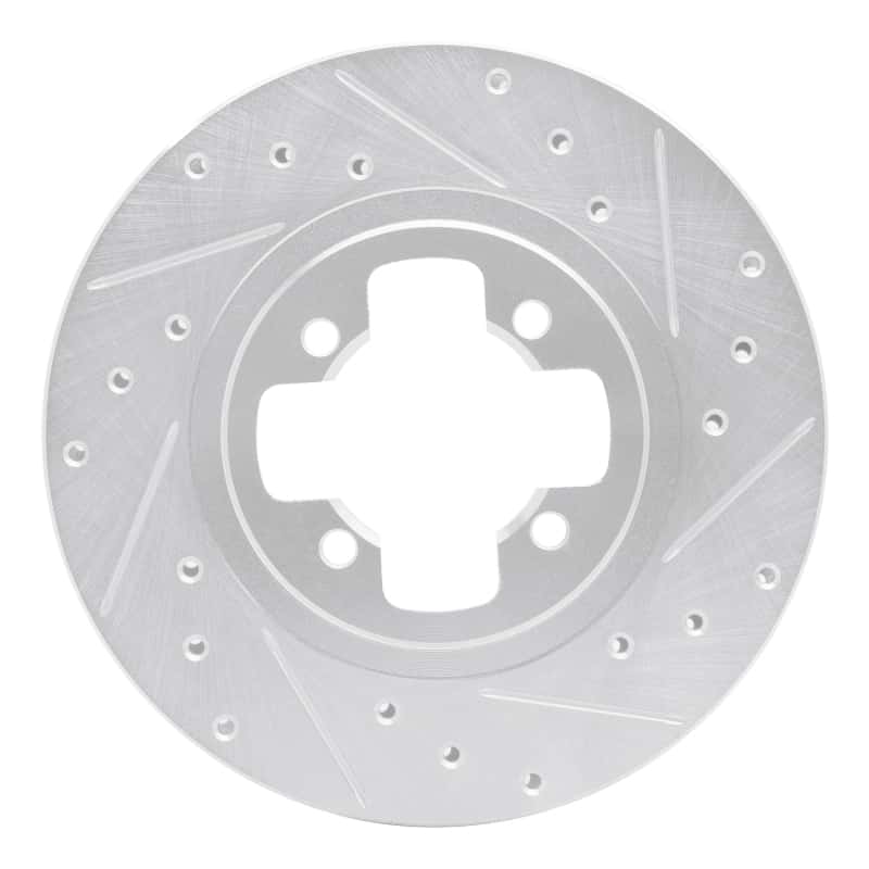 R1 Concepts — R1 81-88 Nissan Maxima Front Right Drilled & Slotted Silver Brake Rotor
R1 Brake Rotor Drill - view 1