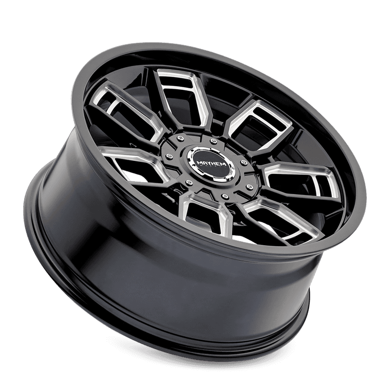 Mayhem — Mayhem 8118 Ordinance 20x9 / 5x127/139.7 BP / 87.1mm Hub Gloss Black Wheel w/ Milled Spokes
MAYHEM 8118 - view 3