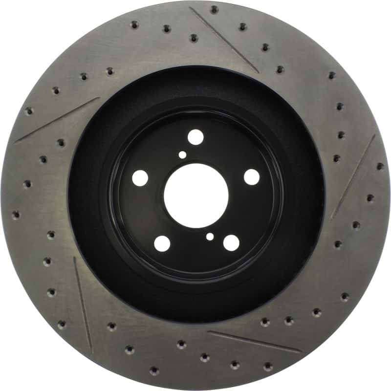 Stoptech — StopTech 13-18 Lexus GS350 Slotted & Drilled Front Right Rotor
Slot/Drill Rotor - view 2