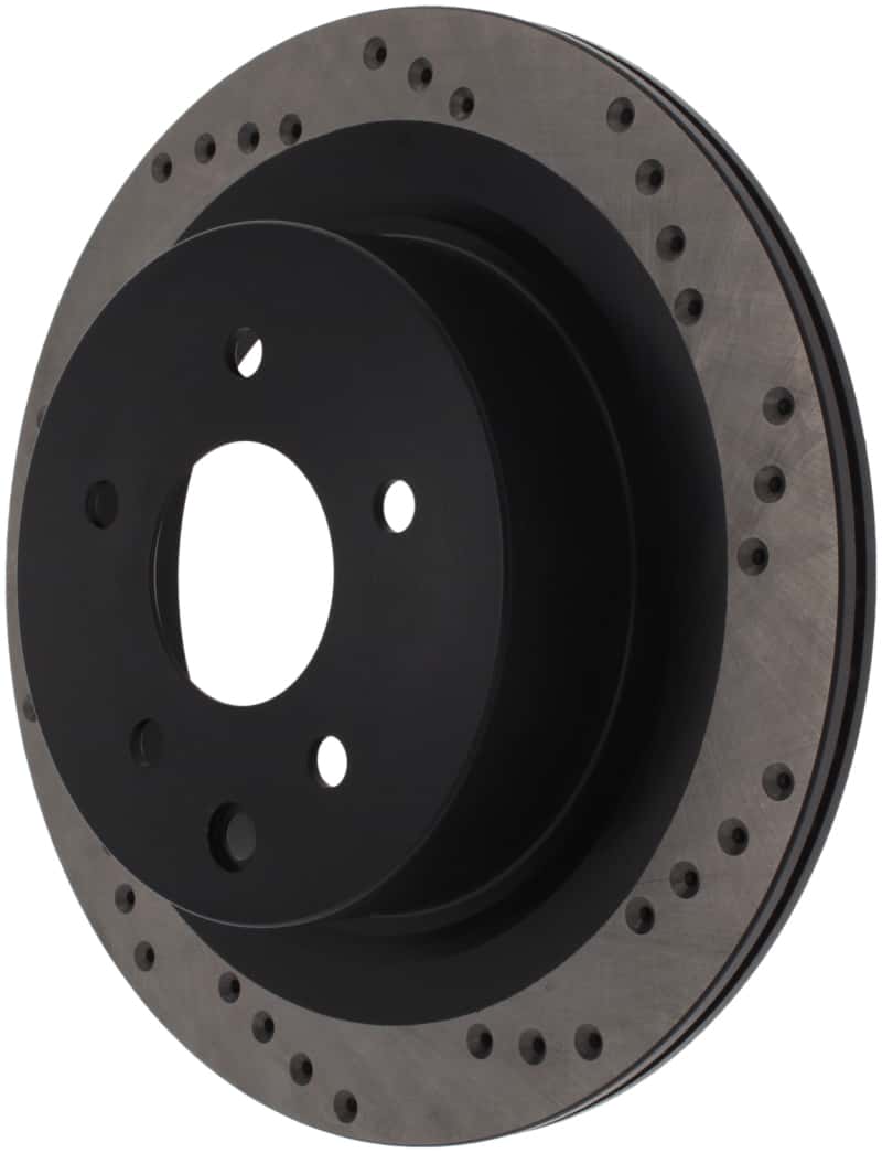 Stoptech — StopTech 08-09 Infiniti EX35 / 05-08 G35 / 09 G37 / 06-09 M35/M45 Drilled Right Rear Rotor
Cross Drilled Rotor
Disc Brake Rotor - view 4