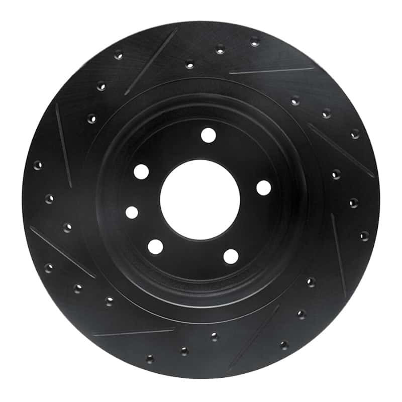 R1 Concepts — R1 95-06 Jaguar XJR Rear Right Drilled & Slotted Black Brake Rotor
R1 Brake Rotor Drill - view 5