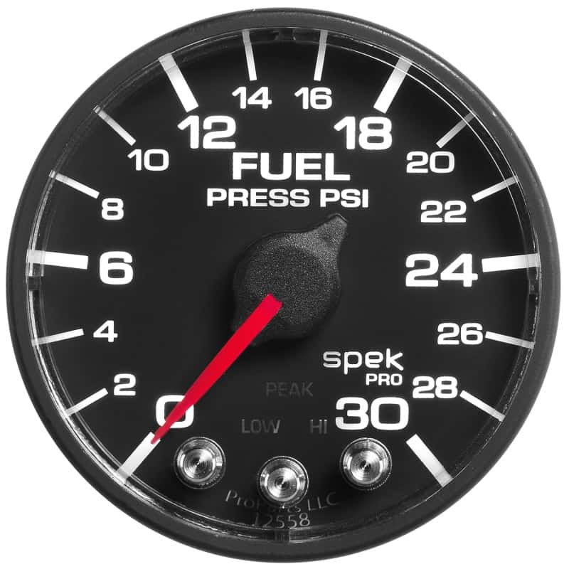AutoMeter — Autometer Spek-Pro Gauge Fuel Press 2 1/16in 30psi Stepper Motor W/Peak & Warn Blk/Blk
GA 2" FP 30 BFB SPEK - view 10