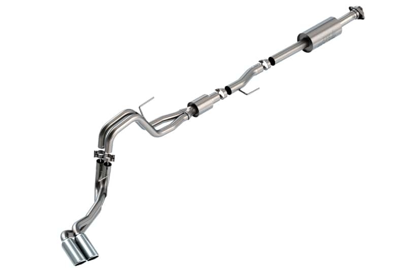 Borla — Borla F-150 2021 5.0L 4dr CC SB EC STB Lariat/KR/Platinum/LTD 3/2.25 DSE Cat-Back S-Type CHR Tips
Cat-Back System - view 1