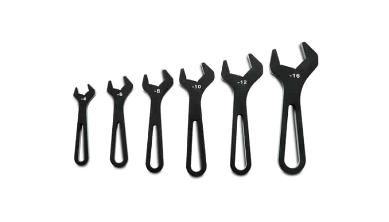 Vibrant — Vibrant Aluminum Wrench Set Set of 6 (AN-4 to AN-16)
Setof6ANAlumWrenches
6pcsANAlloyWrenches
Hose End Wrench - view 3