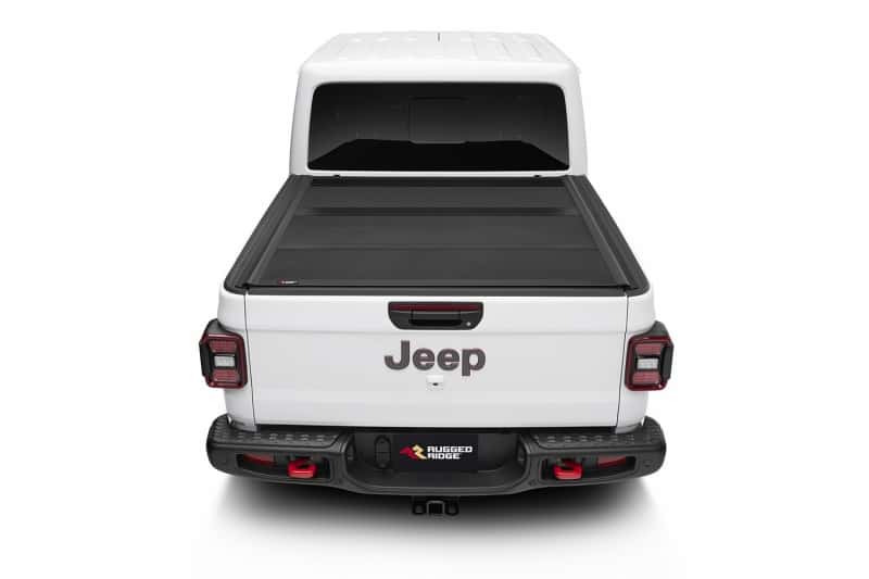 Rugged Ridge — Rugged Ridge Armis Hard Folding With LINE-X Bed Cover 2020 JT
Tonneau Cover
OFFROAD_TOPS - view 7