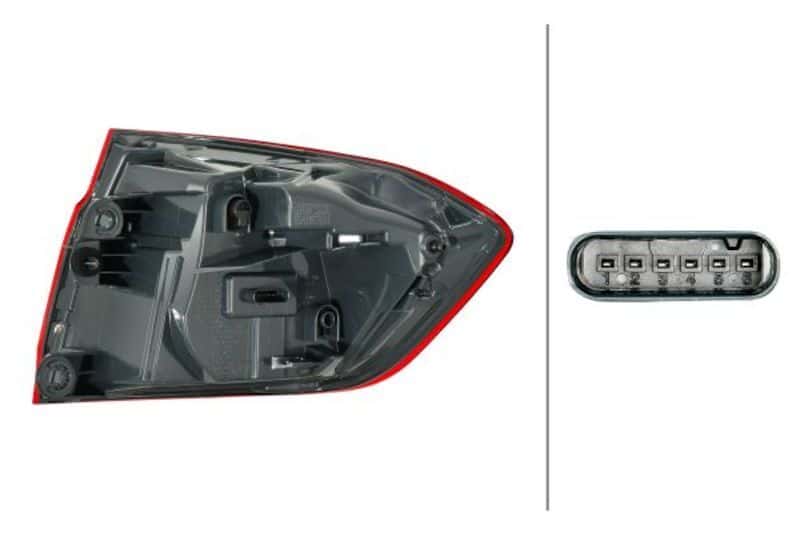 Hella — Hella 2017-2019 BMW 320i Left Tail Light - view 2