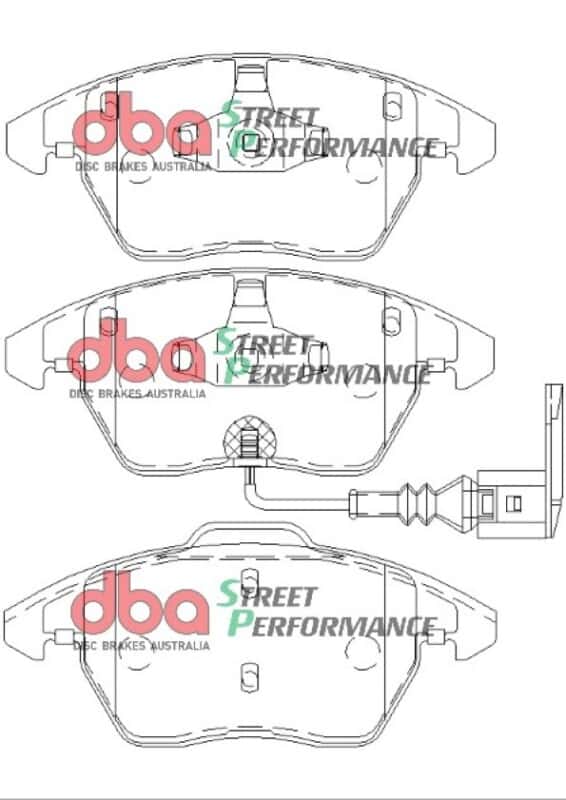DBA — DBA 06-13 Volkswagen GTI (MkV/MkVI) SP Performance Front Brake Pads
Brake Pad - view 1