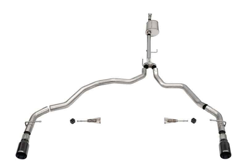 CORSA Performance — Corsa 2021-2025 Ford F-150 SuperCab/6.5in Bed 5.0L V8 Sport Cat-Back Dual Rear Exit-Black PVD
Exhaust - view 1