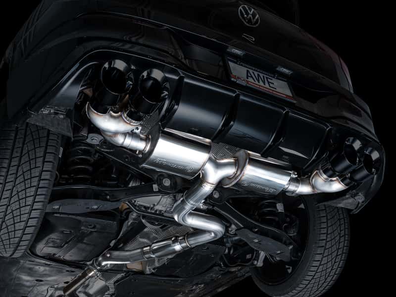 AWE Tuning — AWE MK8 Volkswagen Golf R 3in Touring Edition Quad Exhaust - Diamond Black Tips
Touring Catback - view 15