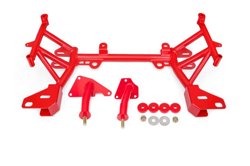 BMR Suspension — BMR 93-02 4th Gen F-Body K-Member LT1 Motor Mounts Standard Rack Mounts Red
K-member - view 1