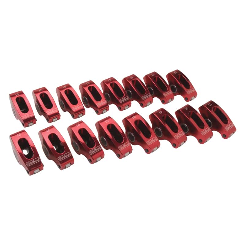 Edelbrock — Edelbrock Rocker Arms Roller SBC 3/8In 1 5 1 Ratio Set of 16
CYL HEAD COMPONENTS - view 3