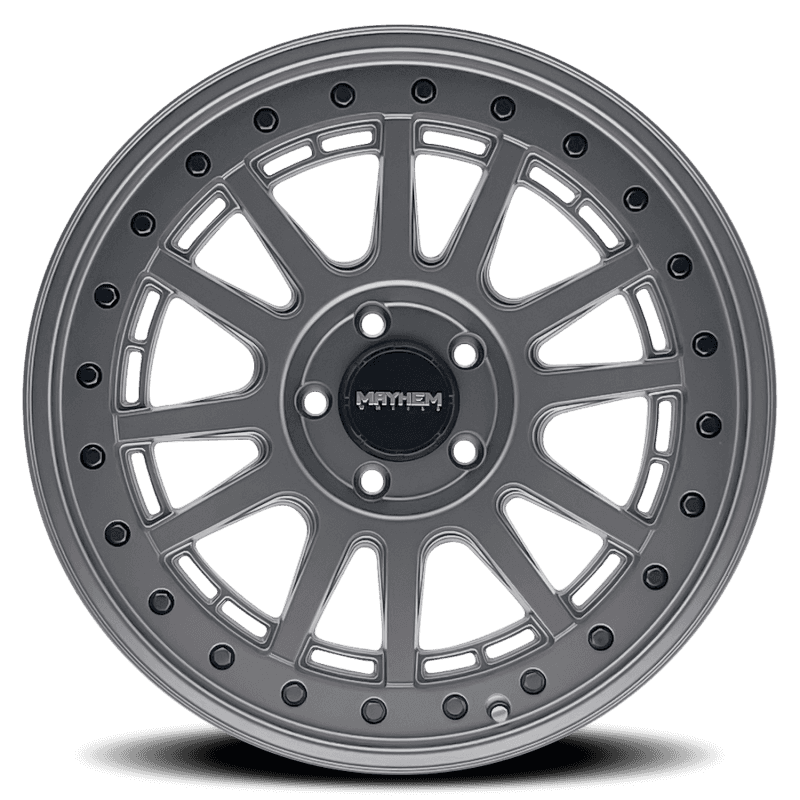 Mayhem — Mayhem 8305 Compass 20x9 / 5x127 BP/ 0mm Offset / 78.1mm Hub Matte Gunmetal w/Blk Bolt Wheel
MAYHEM 8305 - view 4