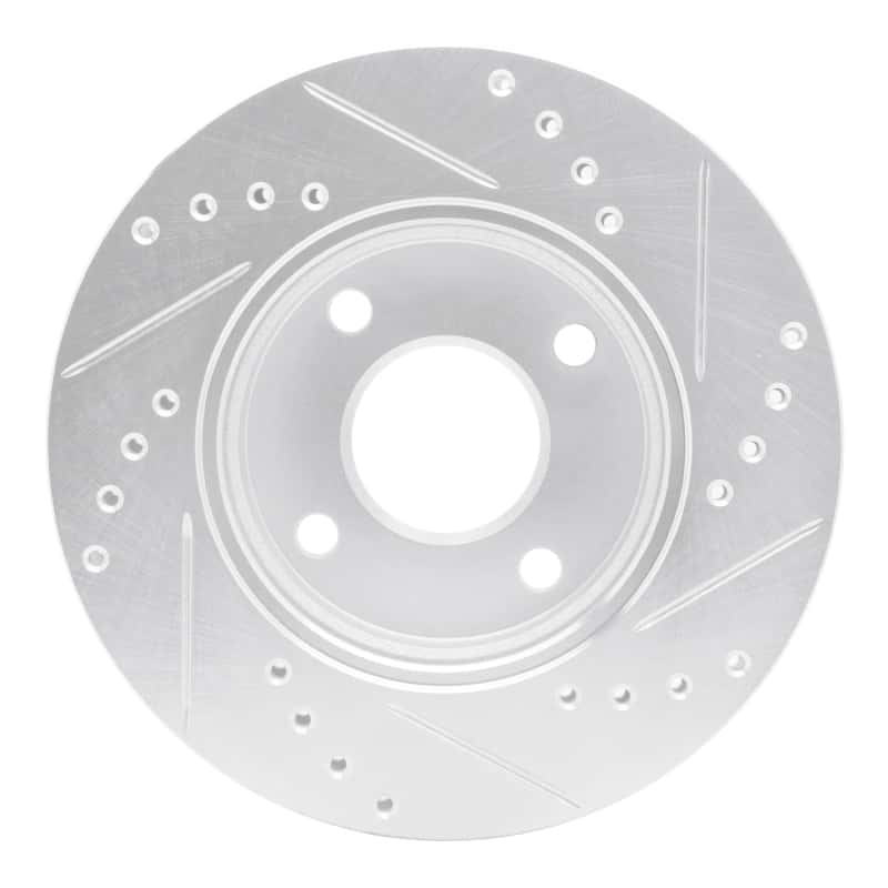 R1 Concepts — R1 00-15 Ford Ikon (Mexico / Made In Brazil) Front Left Drilled & Slotted Silver Brake Rotor
R1 Brake Rotor Drill - view 5