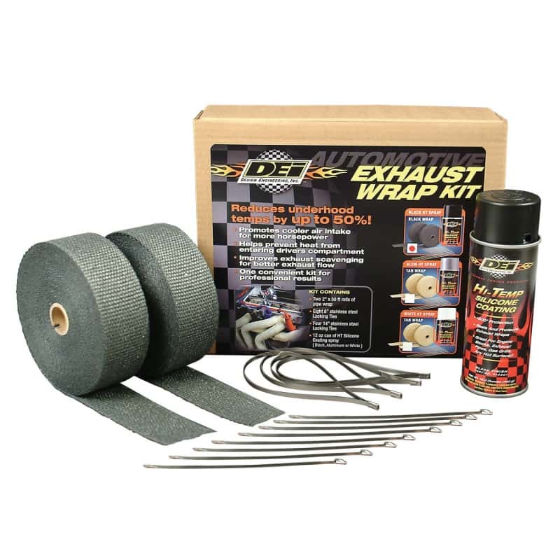 DEI — DEI Kit - Black Wrap & Black HT Silicone Coating (Aerosol)
Exhaust Wrap Kit - view 5