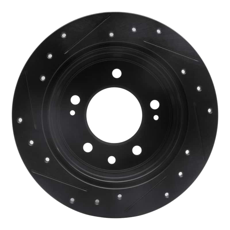 R1 Concepts — R1 09-16 Hyundai Tucson Rear Right Drilled & Slotted Black Brake Rotor
R1 Brake Rotor Drill - view 5