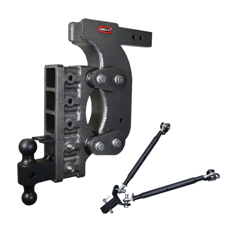 GEN-Y Hitch — Gen-Y The Boss Torsion-Flex 2.5in Receiver 18in Drop Hitch w/Dual-Ball/Pintle Lock/Stab Kit
Drop Hitch - view 2