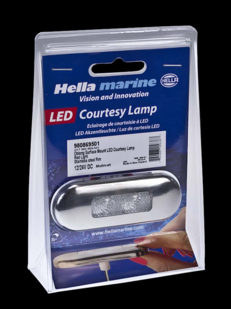 Hella — Hella Courtesy Lamp Red Md12/24 Ss Sim 2Xt
LAMP INT OBL CRT RED - view 6