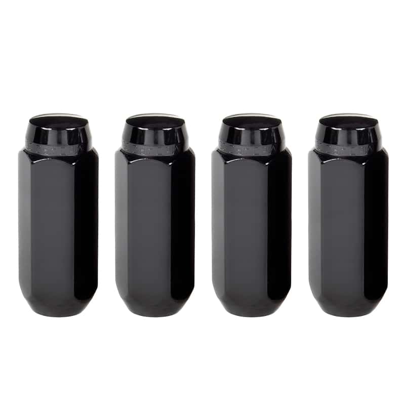 McGard — McGard Hex Lug Nut (Cone Seat) M14X2.0 / 13/16 Hex / 2.25in. Length (4-Pack) - Black - view 1