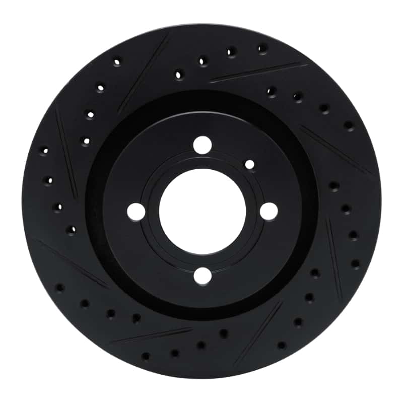 R1 Concepts — R1 90-93 Volkswagen CORRADO Front Left Drilled & Slotted Black Brake Rotor
R1 Brake Rotor Drill - view 1
