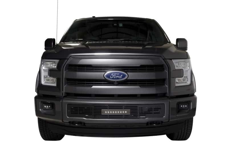 Putco — Putco 15-17 Ford F-150 - SS Black Bar Design w/10in Luminix Light Bar Bumper Grille Inserts
BmprValanceGrilleIns - view 3