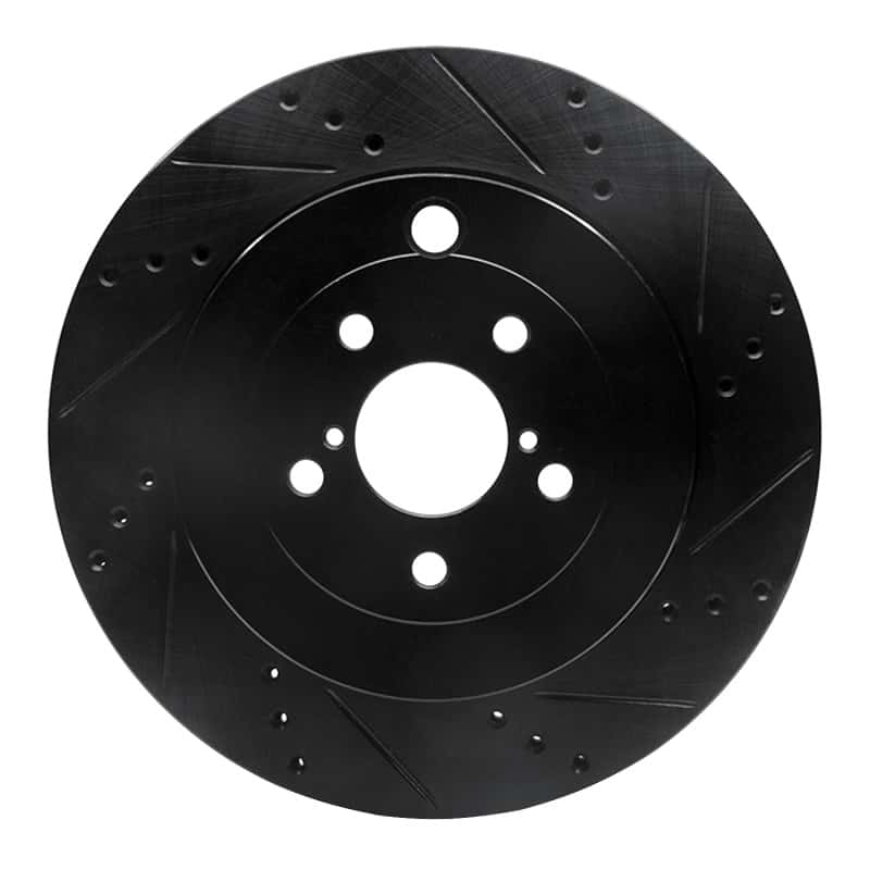 R1 Concepts — R1 17-25 Subaru BRZ Rear Right Drilled & Slotted Black Brake Rotor
R1 Brake Rotor Drill - view 1