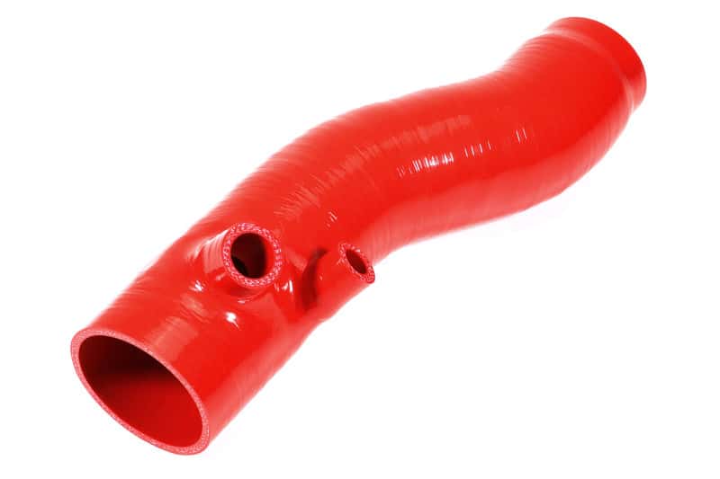 Perrin Performance — PERRIN 22-24 Subaru WRX / 20-25 LGT & OBXT Turbo Inlet Hose w/Turbo Adapter Flange (Long) - Red - view 3