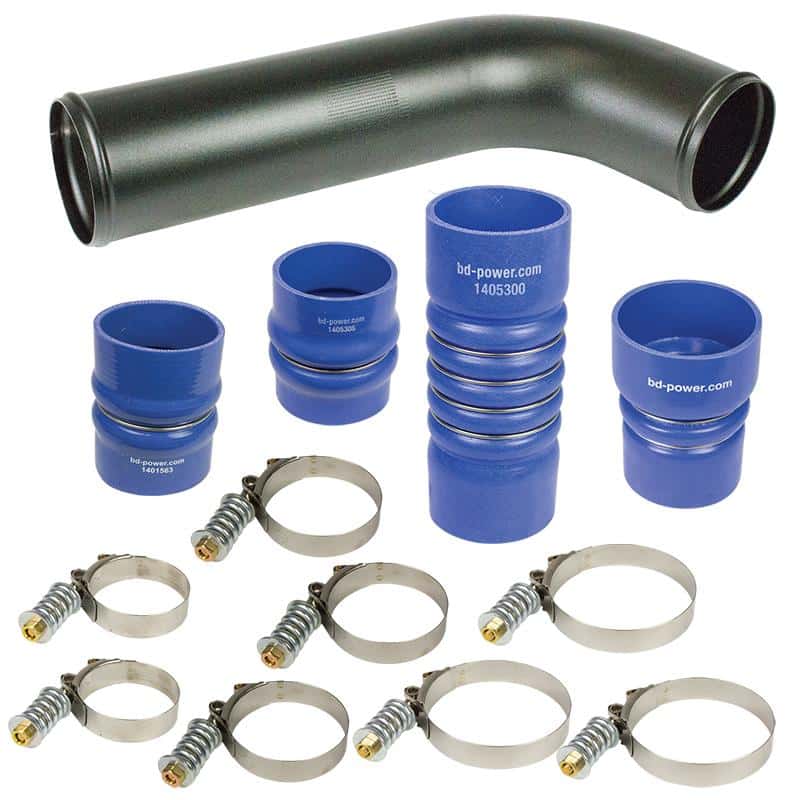 BD Diesel — BD Diesel Intercooler Hose/Clamp Kit - Dodge 2003-2007 5.9L
HOSE & CLAMP KIT
TChrgrIcoolerHs - view 3