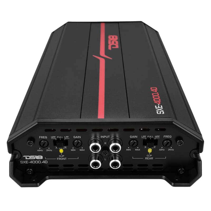DS18 — DS18 4-Channel SXE Amplifier Class D 2x 750/4ohm Bridge 4 x 430/2ohm 4 x 275/4ohm Watts RMS- Black - view 3