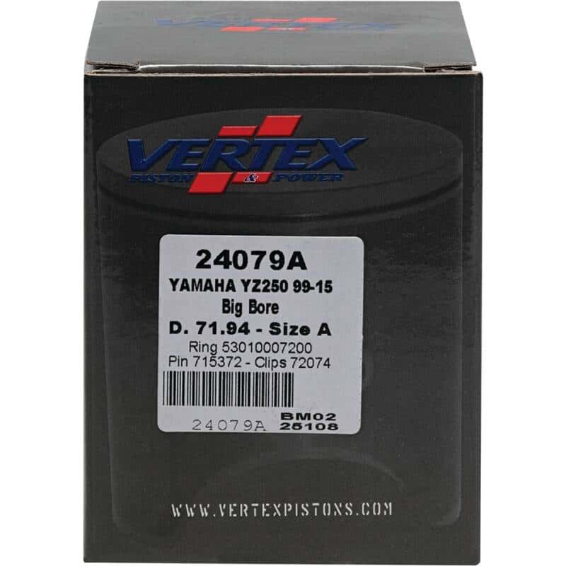 Vertex Pistons — Vertex Piston 22-23 Fantic Motor XX 250 250cc +5.6mm Cast Big Bore Piston Kit 72mm. 295cc. - view 4