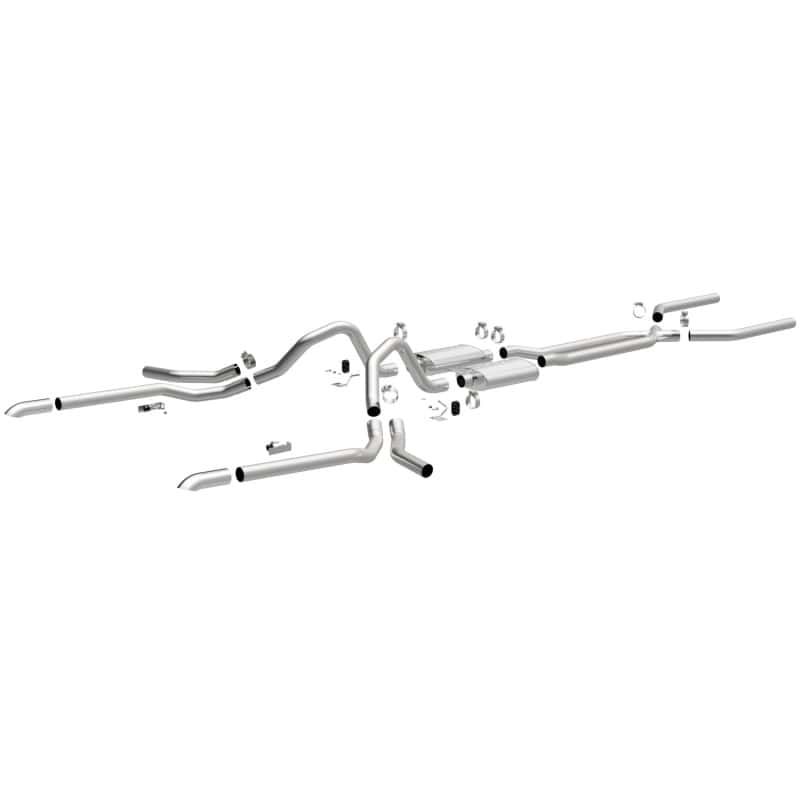Magnaflow — MagnaFlow 65-68 Chevy Impala All V8 Multiple Exit Options Crossmember-Back Perf Exhaust
Crossmember-Back
Cat-Back - view 1