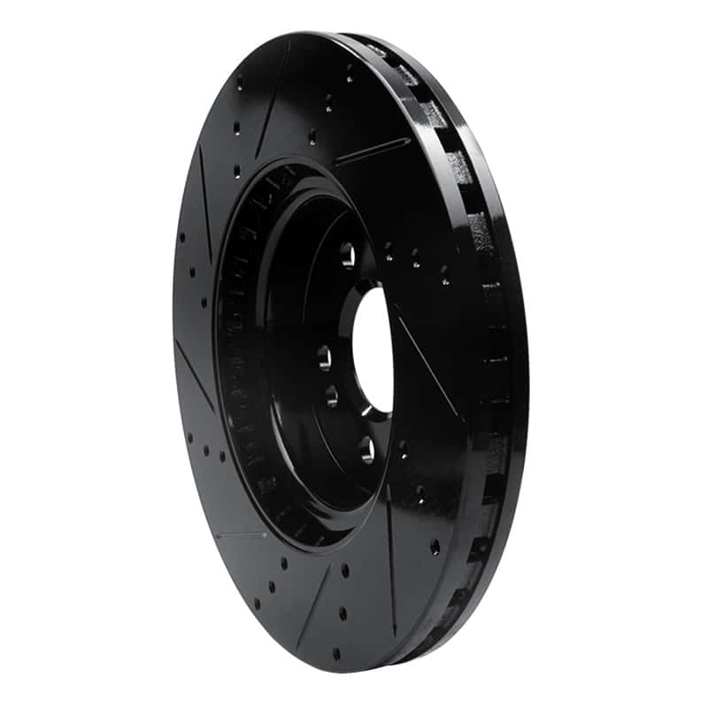 R1 Concepts — R1 12-18 Mercedes-Benz ML350 Front Right Drilled & Slotted Black Brake Rotor
R1 Brake Rotor Drill - view 4