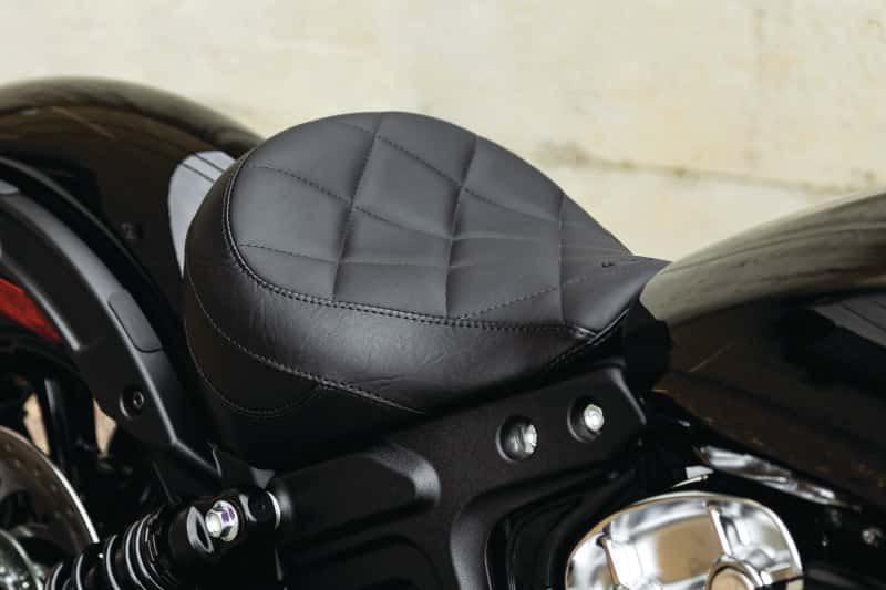 Mustang Motorcycle — Mustang 00-07 Harley Softail Deuce Sport Touring Recessed Passenger Seat - Black - view 2