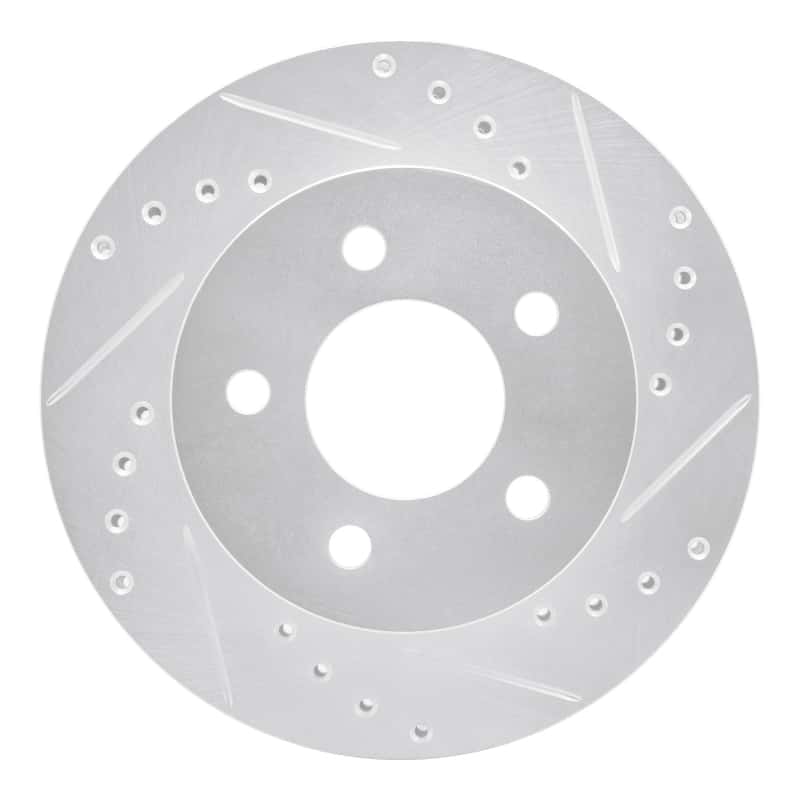 R1 Concepts — R1 91-94 Ford Crown Victoria Front Right Drilled & Slotted Silver Brake Rotor
R1 Brake Rotor Drill - view 1