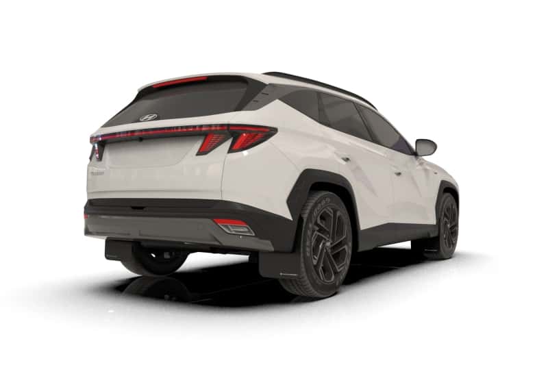 Rally Armor — Rally Armor 25-26 Hyundai Tucson (Excl. ICE & XRT) Black UR Mud Flap w/ Red Logo
Mud Flap - view 3