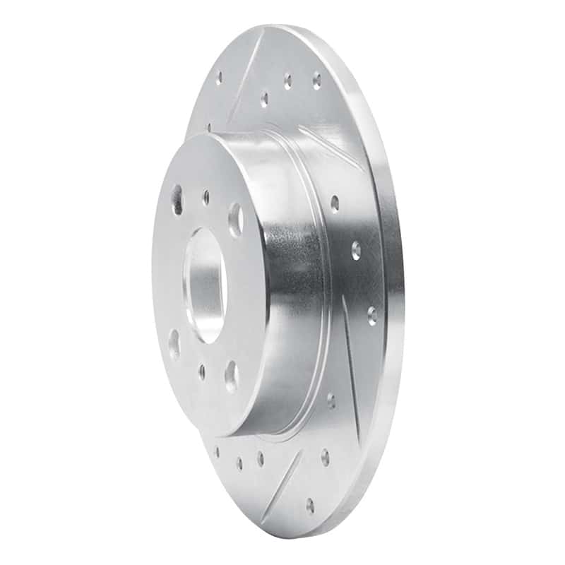 R1 Concepts — R1 85-86 Toyota MR2 Rear Left Drilled & Slotted Silver Brake Rotor
R1 Brake Rotor Drill - view 2