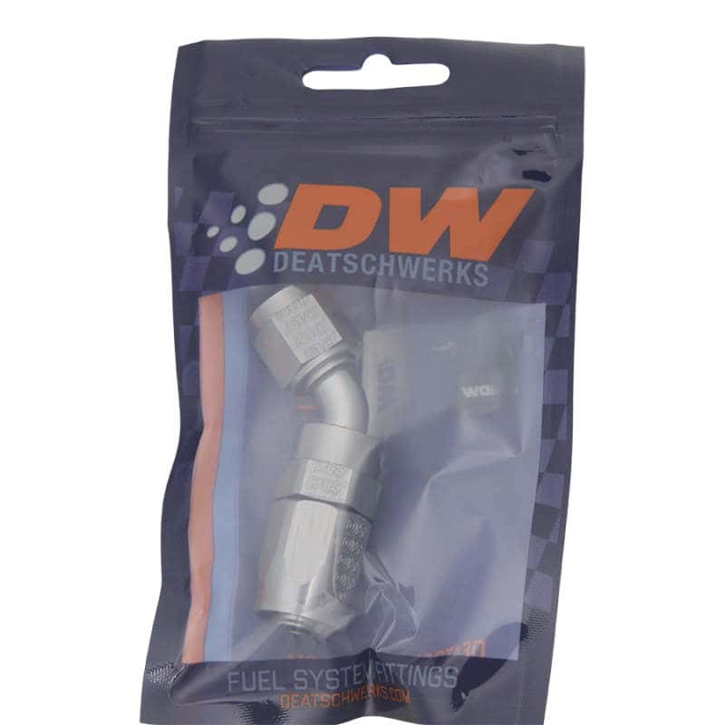 DeatschWerks — DeatschWerks 6AN Female Swivel 45-Degree Hose End CPE - view 2