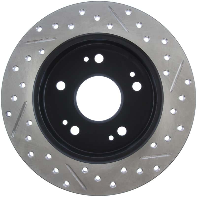 Stoptech — StopTech 06-09 Honda Civic Ex/Si Slotted & Drilled Right Rear Rotor
Disc Brake Rotor
Slot/Drill Rotor - view 3