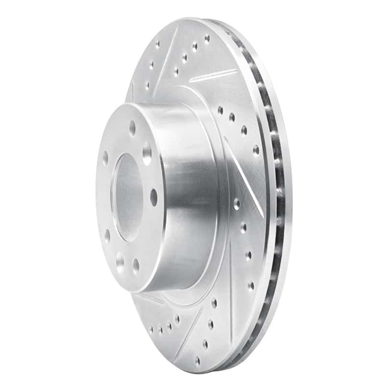 R1 Concepts — R1 93-95 Mazda RX-7 Front Left Drilled & Slotted Silver Brake Rotor
R1 Brake Rotor Drill - view 2