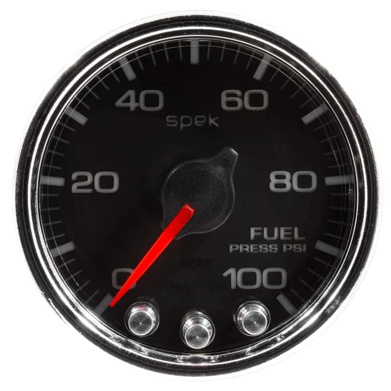 AutoMeter — Autometer Spek-Pro Gauge Fuel Press 2 1/16in 100psi Stepper Motor W/Peak & Warn Blk/Chrm
GA 2" FP 100 BCC SPK - view 3