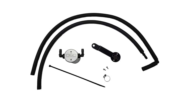 J&L — J&L 20-25 Hyundai Palisade / Kia Telluride 3.8L Oil Separator 3.0 Passenger Side - Clear Anodize
Oil Separator - view 1