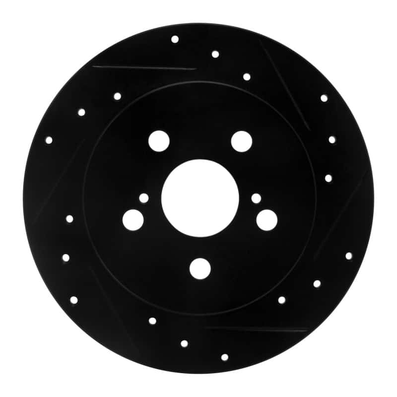 R1 Concepts — R1 09-24 Lexus CT200H Rear Right Drilled & Slotted Black Brake Rotor
R1 Brake Rotor Drill - view 1