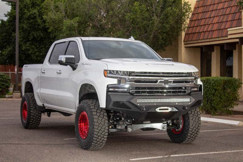 Addictive Desert Designs — Addictive Desert Designs 2019 Chevrolet Silverado 1500 SF Front Bumper w/ Winch Mount&Sensor Cutout
Bumper- Front
Bumpers - view 2