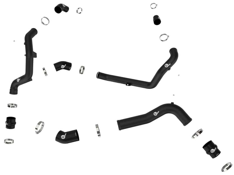 aFe — aFe 22-23 Ford Explorer BladeRunner Aluminum Hot and Cold Charge Pipe Kit - Blk
Charge Pipe Kit - view 2