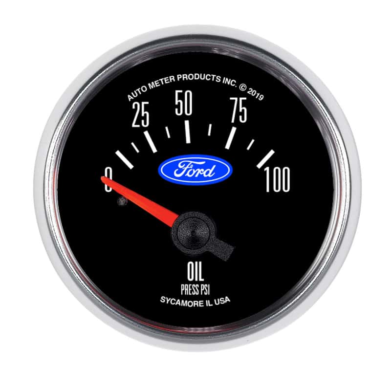 AutoMeter — Autometer Ford 2-1/16in. 100 PSI Electric Oil Pressure Gauge
GA 2" OP 100PSI E FR - view 1