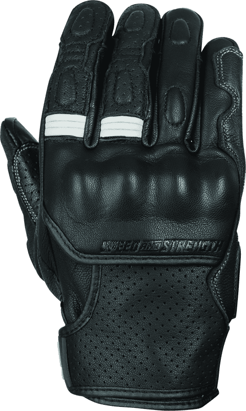 Speed and Strength — Speed and Strength Twist of Fate Leather Gloves Black/White - Small - view 2