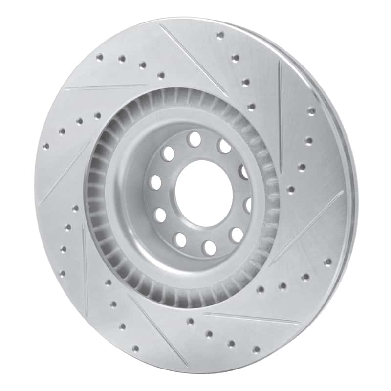 R1 Concepts — R1 01-03 Audi S8 Front Left Drilled & Slotted Silver Brake Rotor
R1 Brake Rotor Drill - view 4